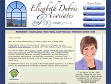 Tablet Screenshot of elizabethdubois.com